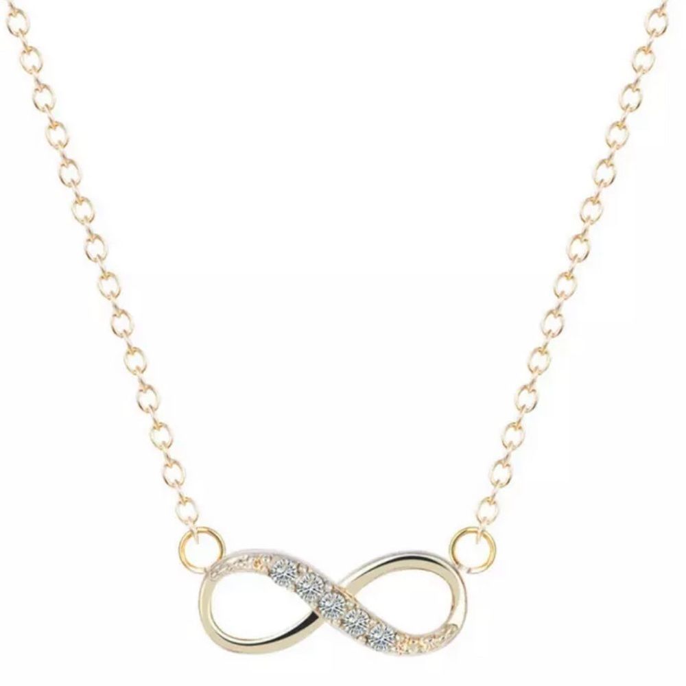 14k Gold Plated Infinity Love Necklace
